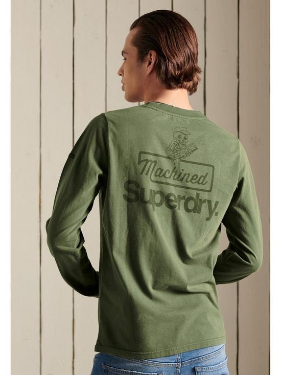 stillFront image of superdry-classic-logo-long-sleevenbsptop-green