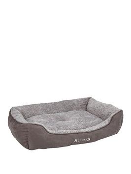 Product photograph of Scruffs Cosy Box Bed - Grey from very.co.uk