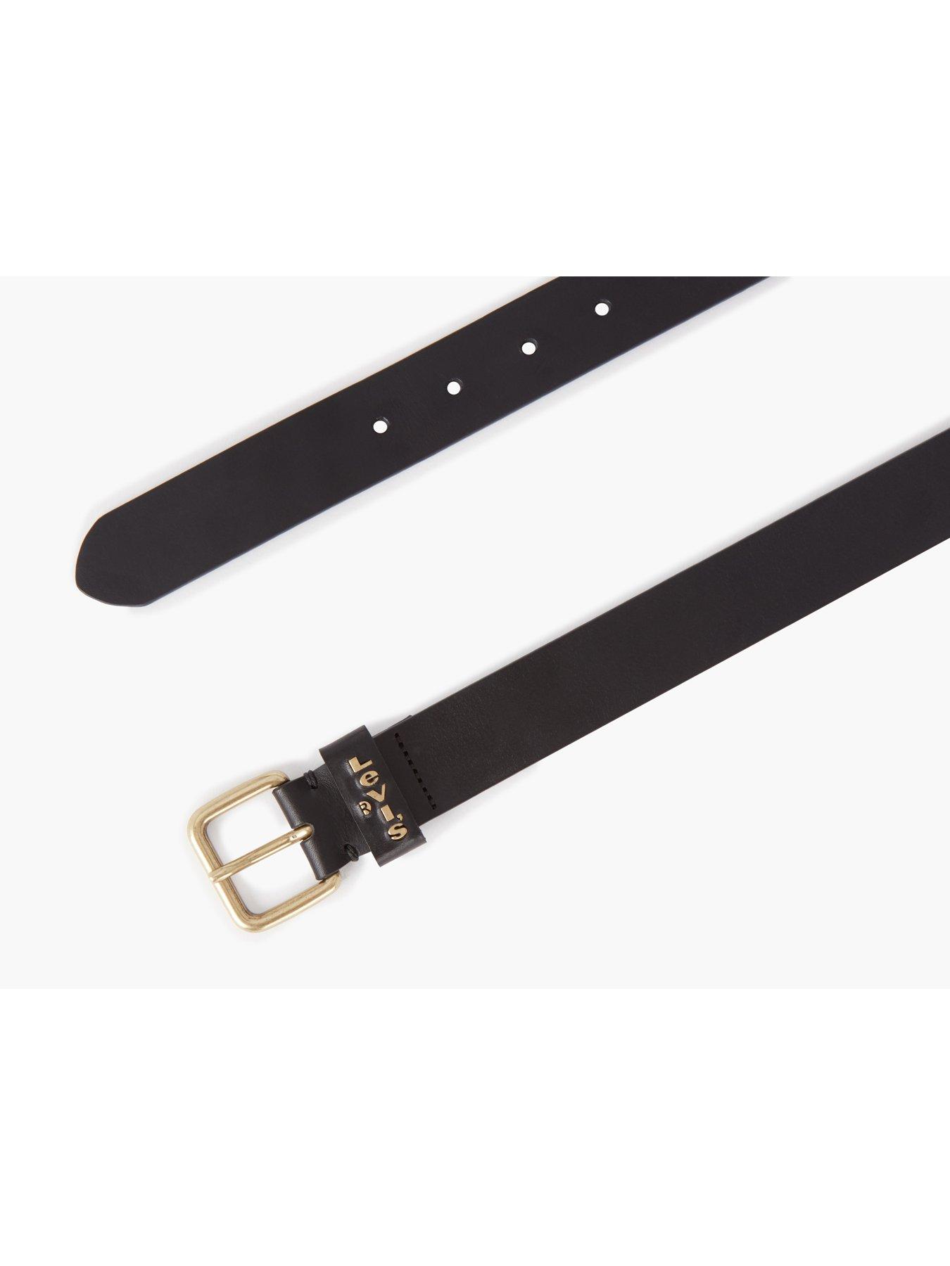 Levi's Calypso Leather Belt - Black | Very.co.uk