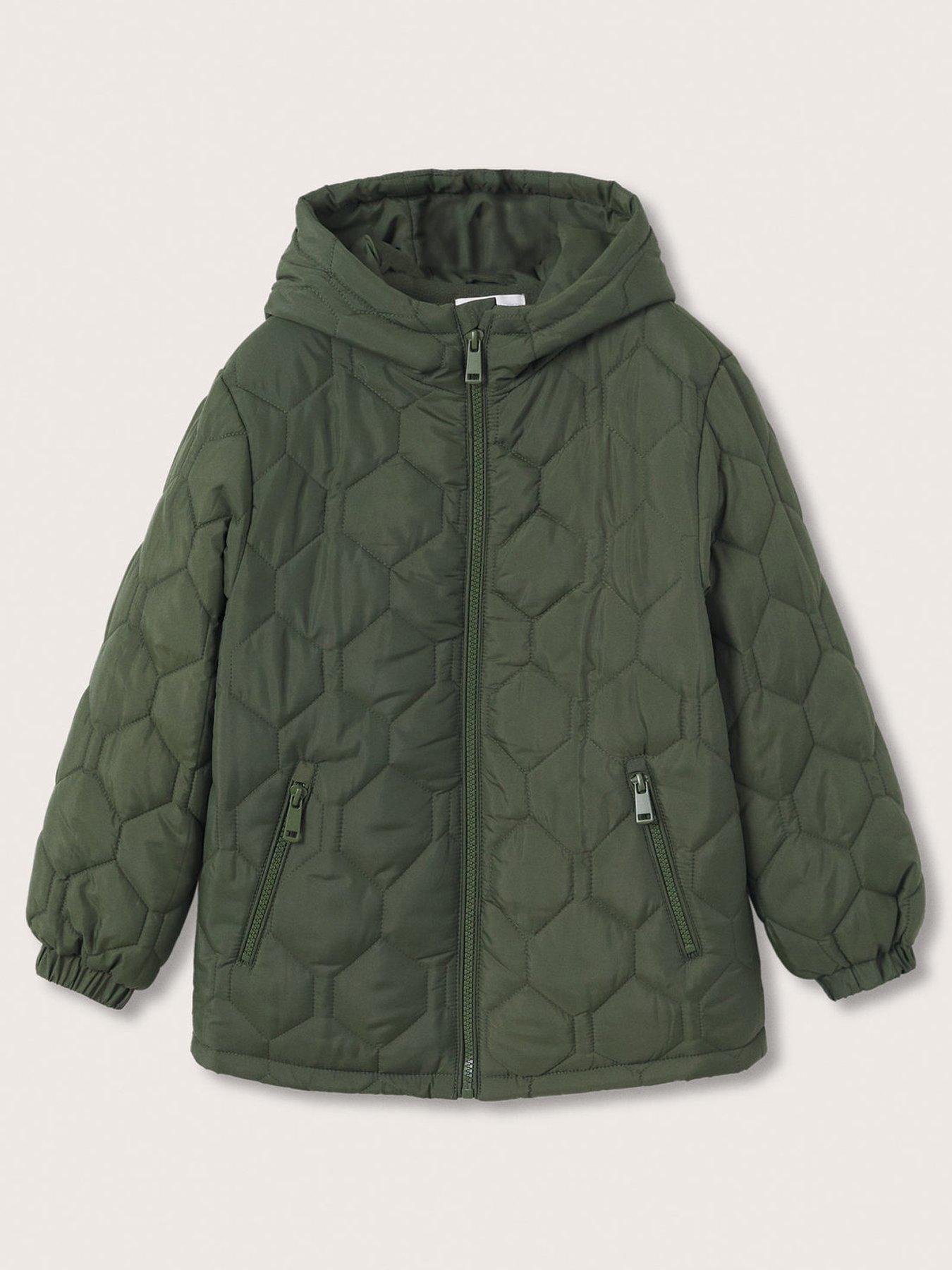  Boys Quilted Longline Coat