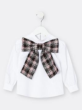 river-island-mini-girls-boucle-bow-blouse-top--nbspwhite
