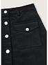  image of mango-girls-button-mini-skirt-black