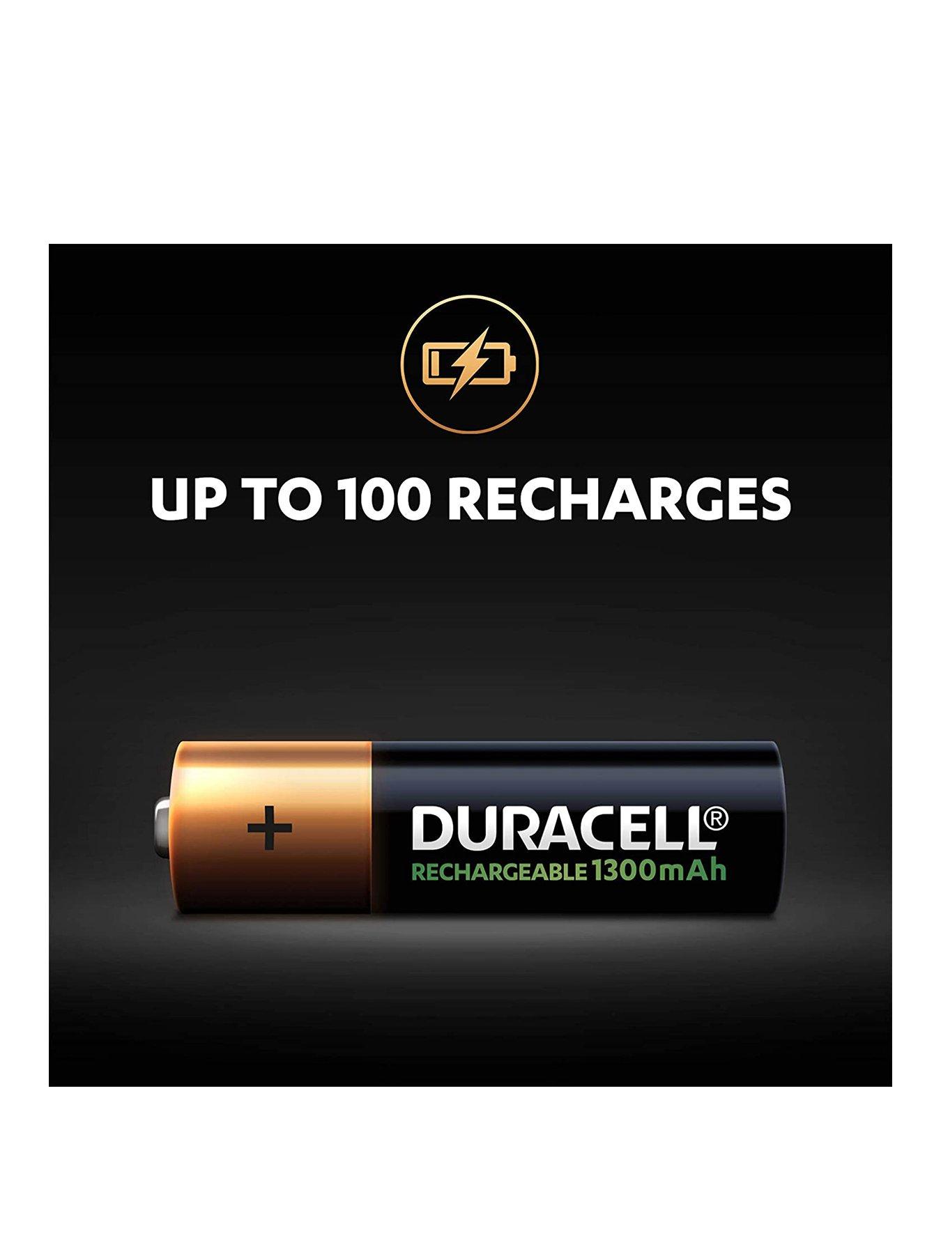 Duracell AA Rechargeable 1300mAh Batteries 4 Pack very.co.uk