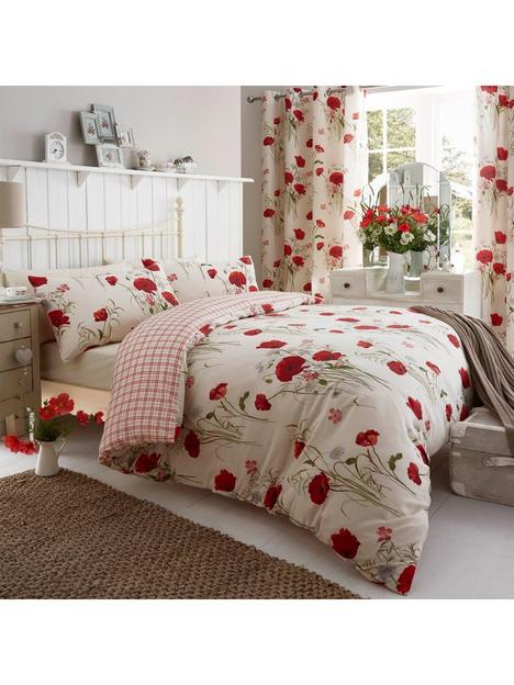 catherine-lansfield-wild-poppies-duvet-cover-set-cream-floral