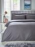  image of hotel-collection-luxury-400-thread-count-plain-soft-touch-sateen-duvet-cover-set-charcoal