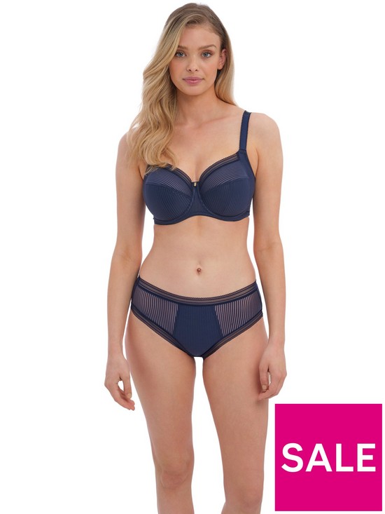 front image of fantasie-fusion-underwirednbspfull-cup-side-support-bra-navy