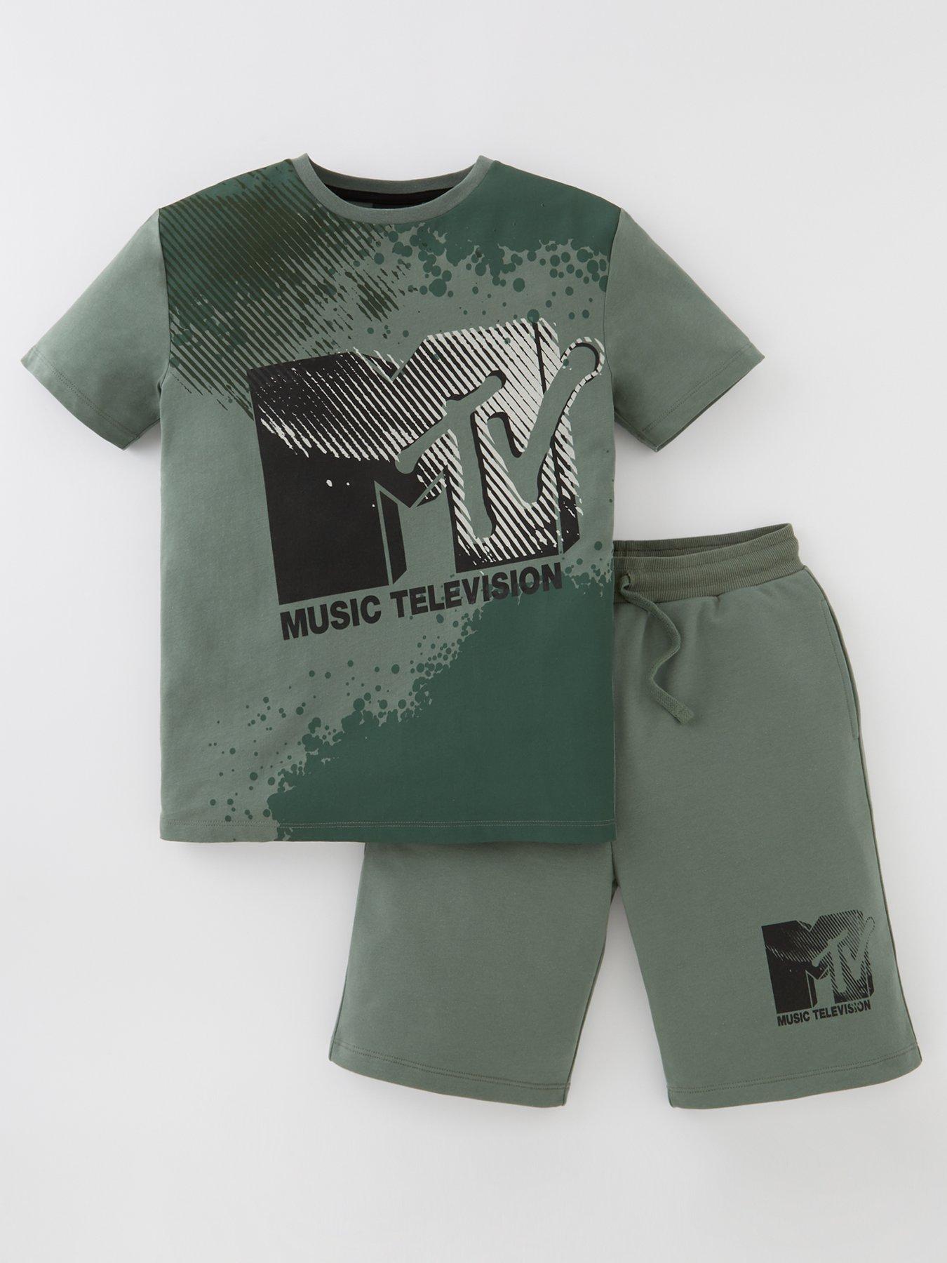 Kids Boys Mtv T Shirt And Sweat Short Set