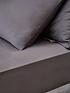  image of very-home-luxury-400-thread-count-plain-soft-touch-sateen-extra-deep-32-cm-fittednbspsheet-charcoal
