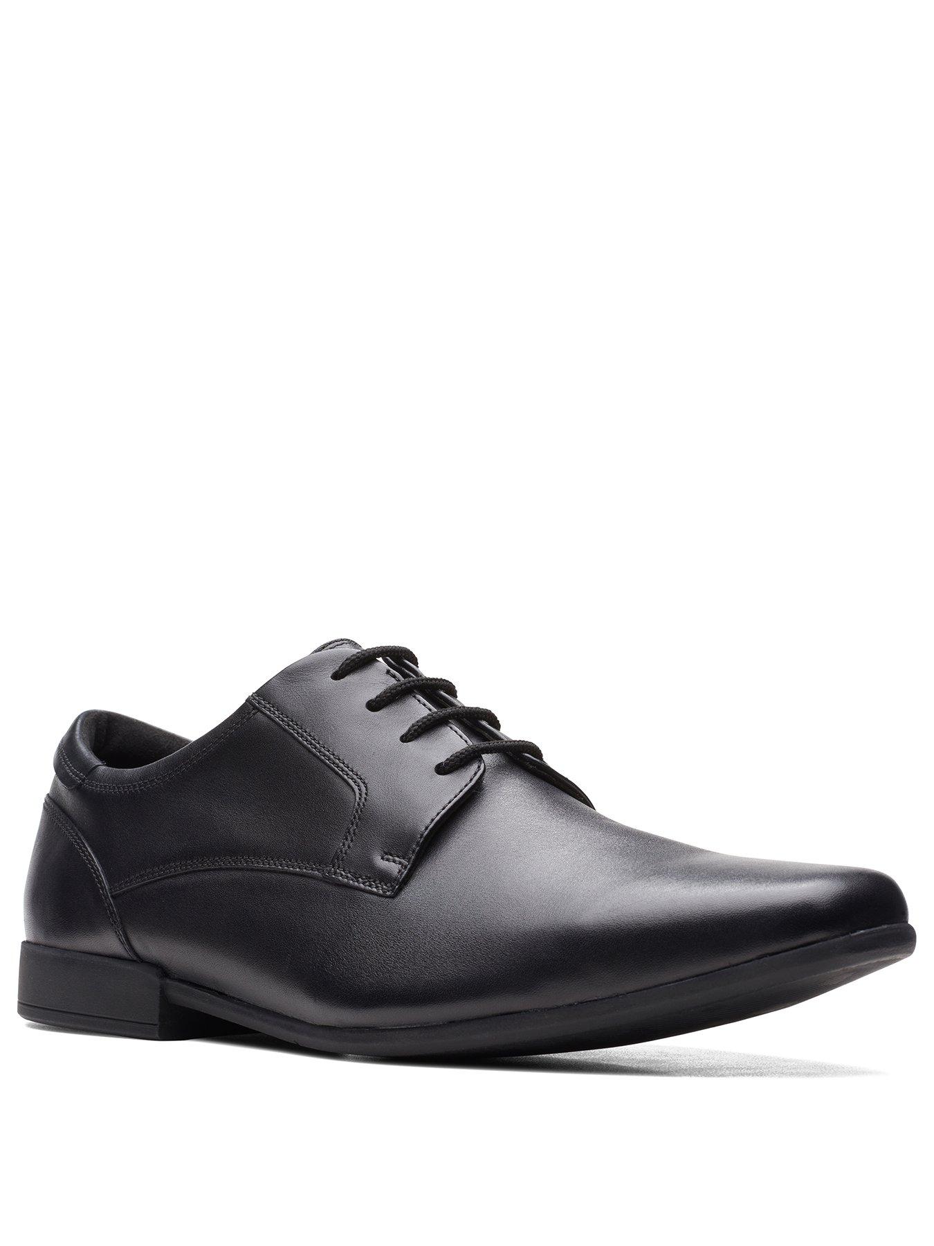 Clarks black deals lace up shoes