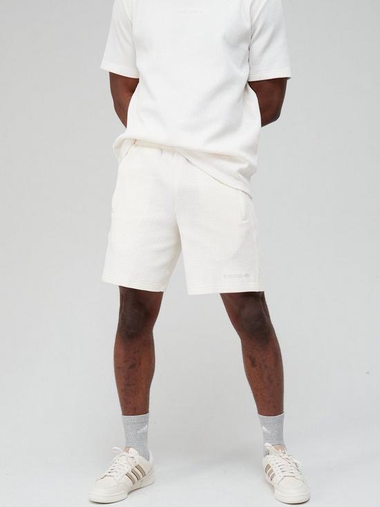 front image of adidas-originals-waffle-shorts