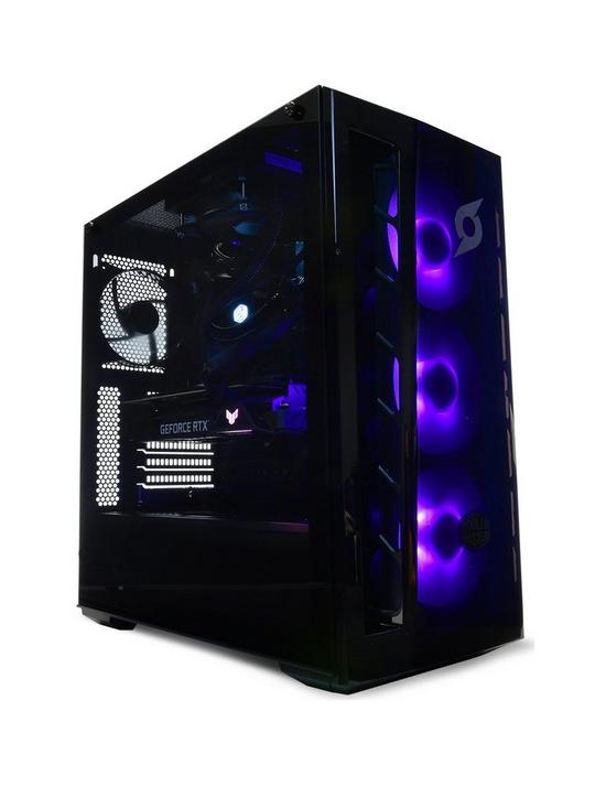 front image of zoostorm-stormforce-crystalnbspi5-11400f-gaming-pc--nbspintel-core-i5-11400f-nvidia-12gb-rtx-3060-graphics-16gb-ram-500gb-ssd-black