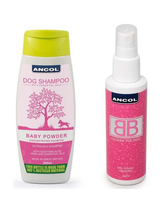 front image of ancol-dog-shampoo-bb-200ml-and-dog-cologne-bb-100ml