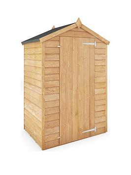 Mercia 3 X 4 Ft Overlap Apex Windowless Shed