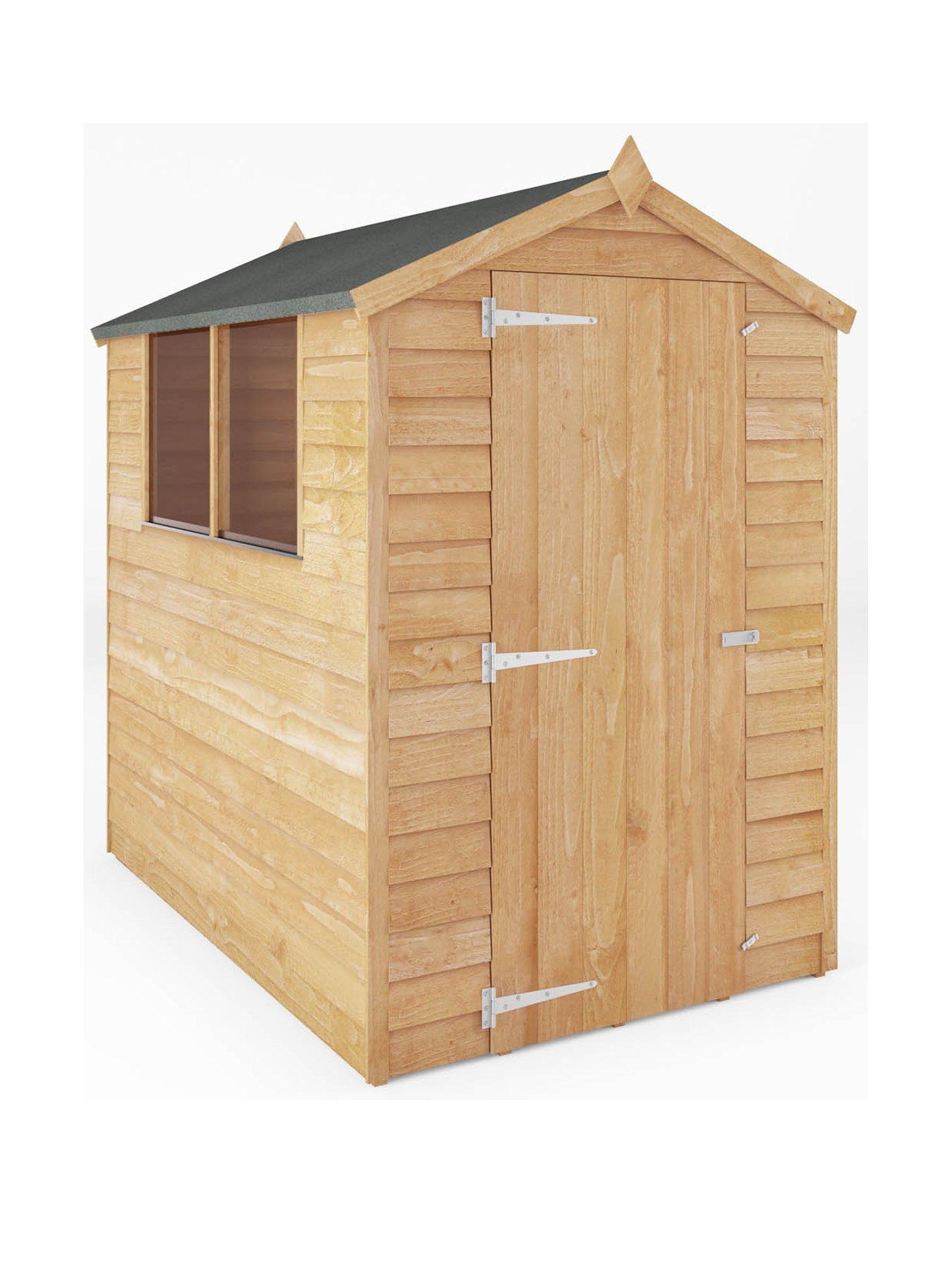 Product photograph of Mercia 6 X 4 Ft Overlap Apex Shed from very.co.uk