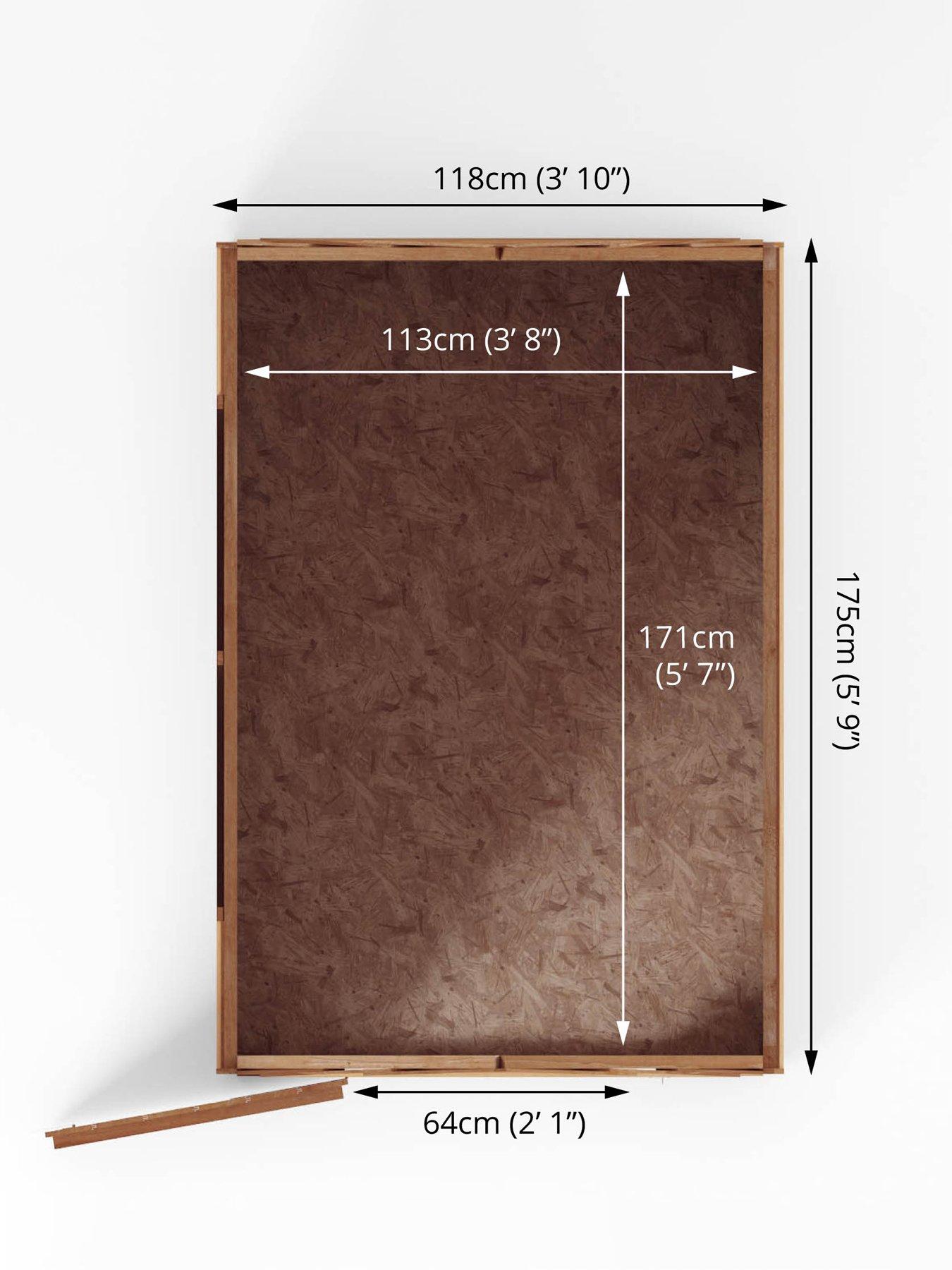 Image 5 of 6 of MERCIA 6 x 4&nbsp;ft&nbsp;Overlap Apex Shed&nbsp;- FSC&reg; Certified