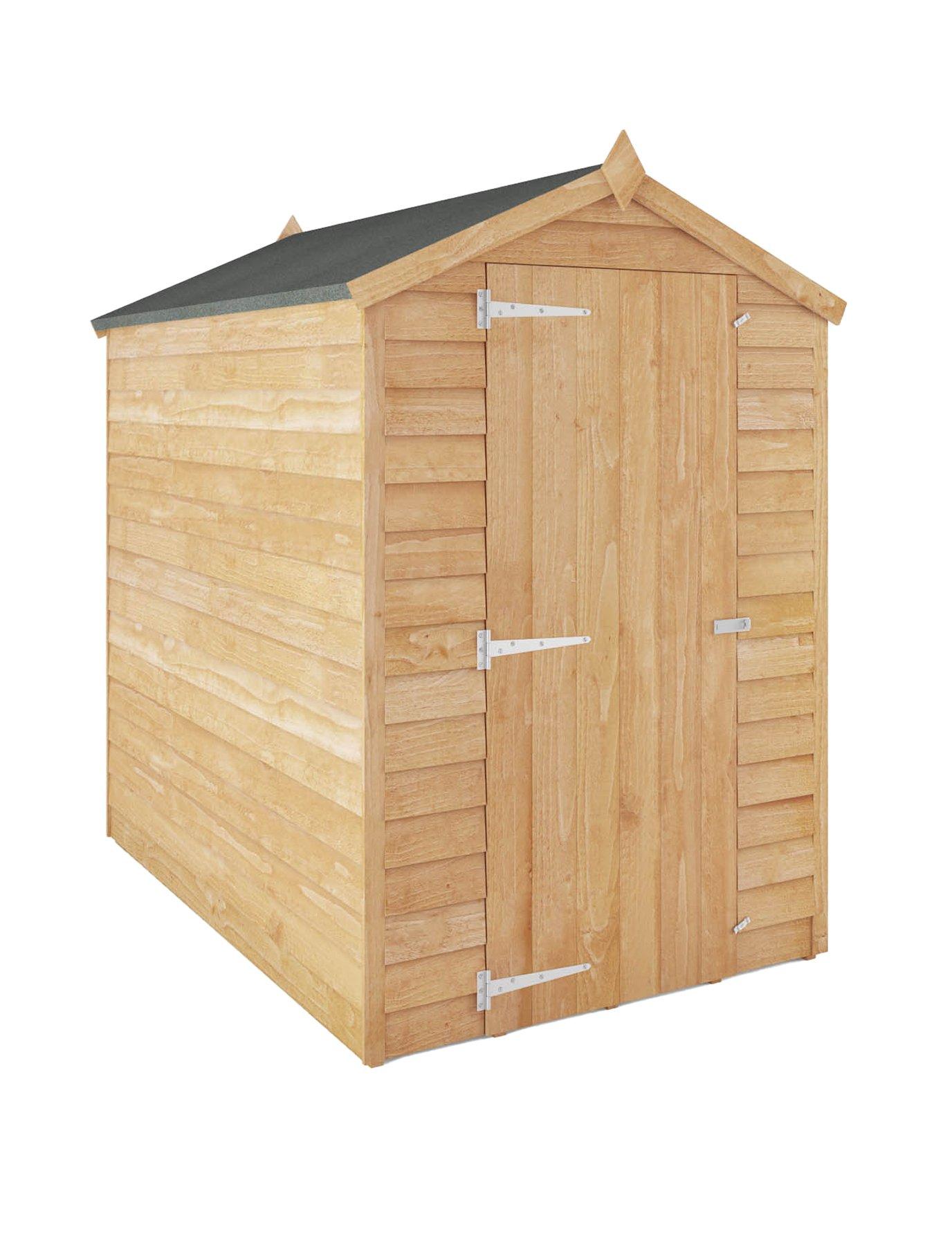 Product photograph of Mercia 6 X 4 Ft Overlap Apex Windowless Shed from very.co.uk