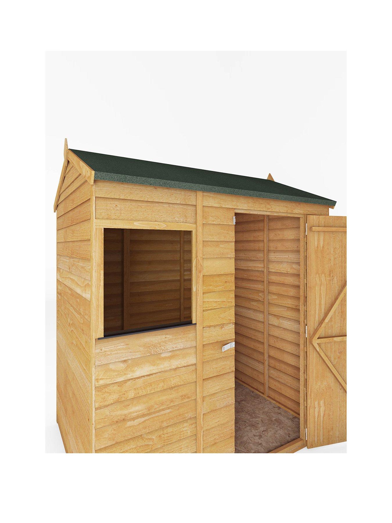 Image 3 of 6 of MERCIA 6 x 4 ft&nbsp;Overlap Reverse Apex Shed - FSC&reg; Certified