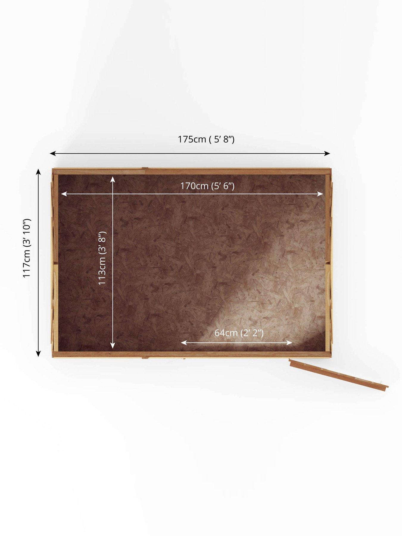 Image 6 of 6 of MERCIA 6 x 4 ft&nbsp;Overlap Reverse Apex Shed - FSC&reg; Certified