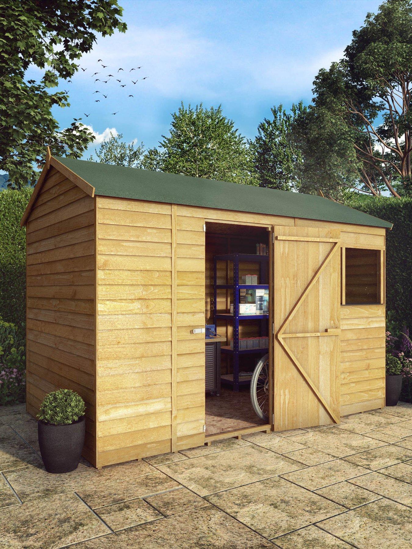 undefined 10 x 6ft Overlap Reverse Apex Shed