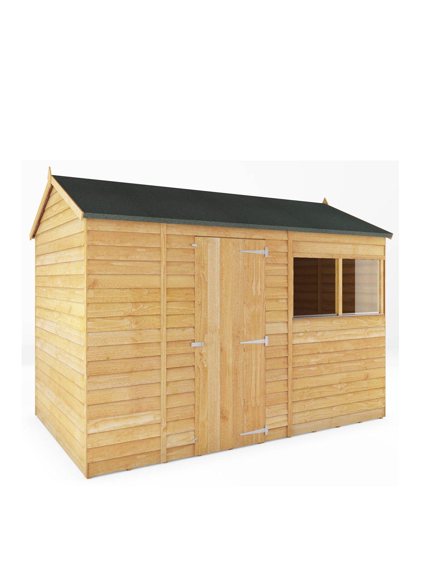 Product photograph of Mercia 10 X 6ft Overlap Reverse Apex Shed from very.co.uk