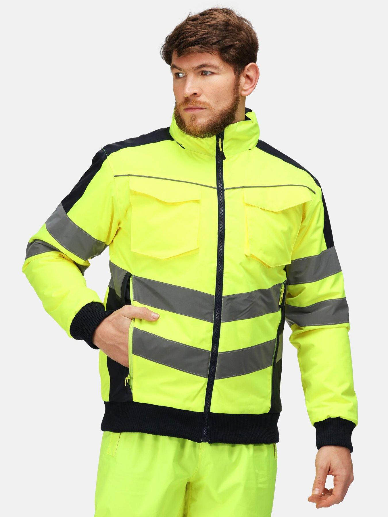 Regatta Professional Workwear Hi Vs Pro Bomber Jacket - Yellow