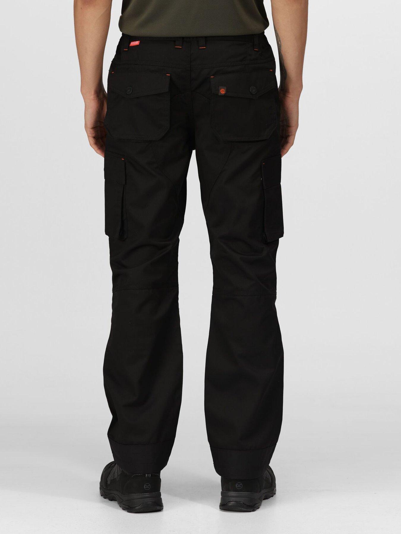 Regatta Professional Workwear Heroic Cargo Trousers - Black | very.co.uk