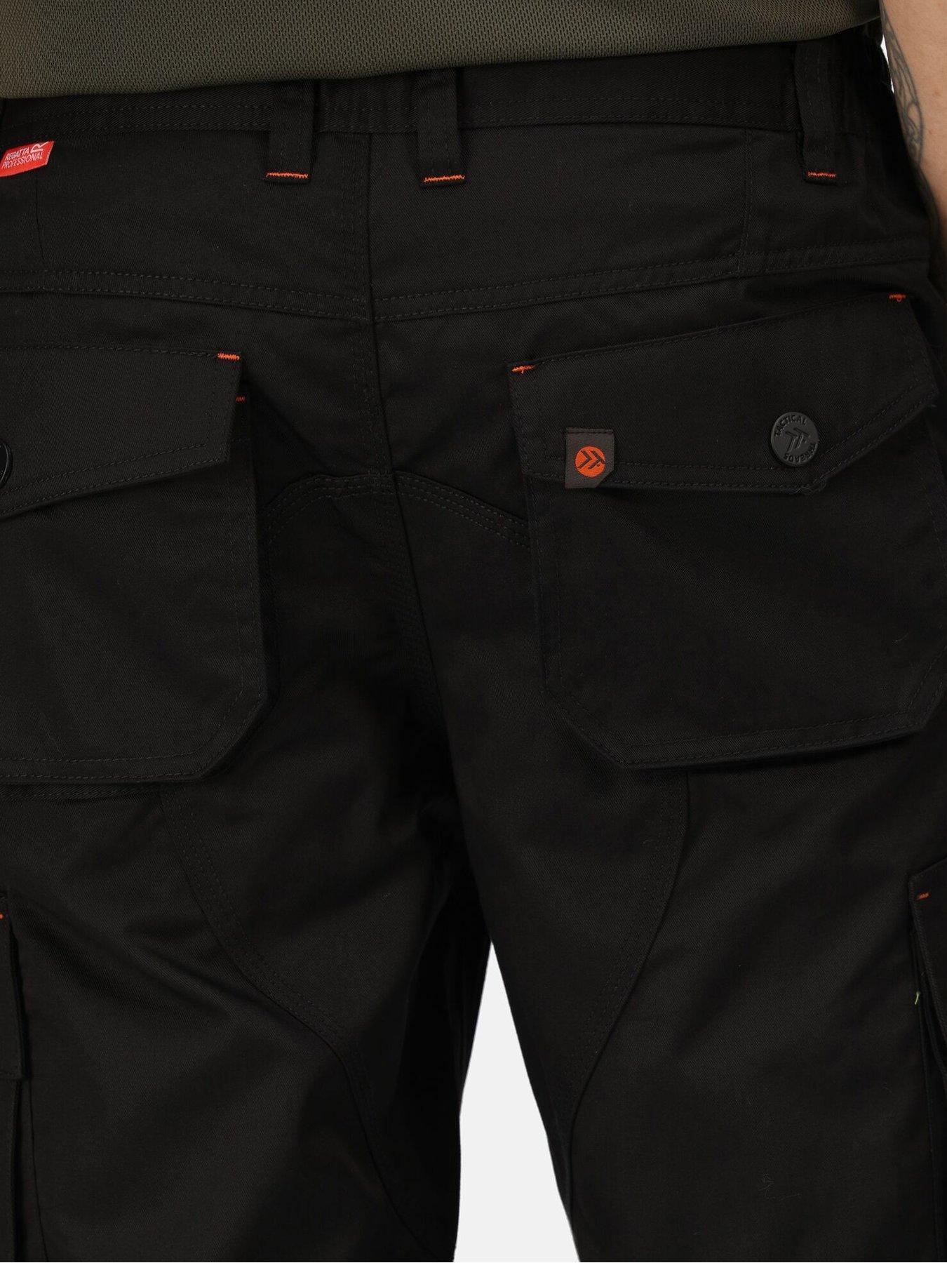 Image 6 of 6 of Regatta Professional Workwear Heroic Cargo Trousers - Black