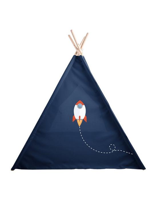 stillFront image of rucomfy-kids-teepee-play-tent-outer-space