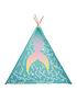  image of rucomfy-kids-teepee-play-tent-mermaid-tail