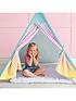  image of rucomfy-kids-teepee-play-tent-mermaid-tail