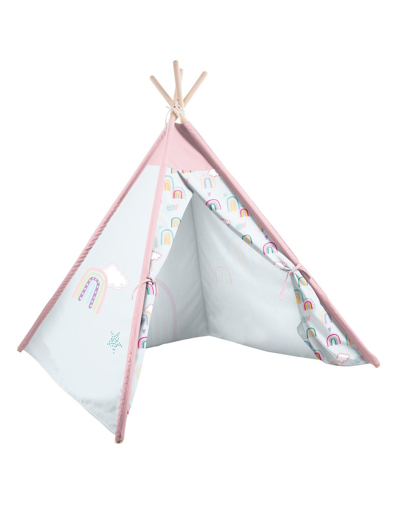 Image 4 of 6 of rucomfy Kids Teepee Play Tent - Rainbow Sky