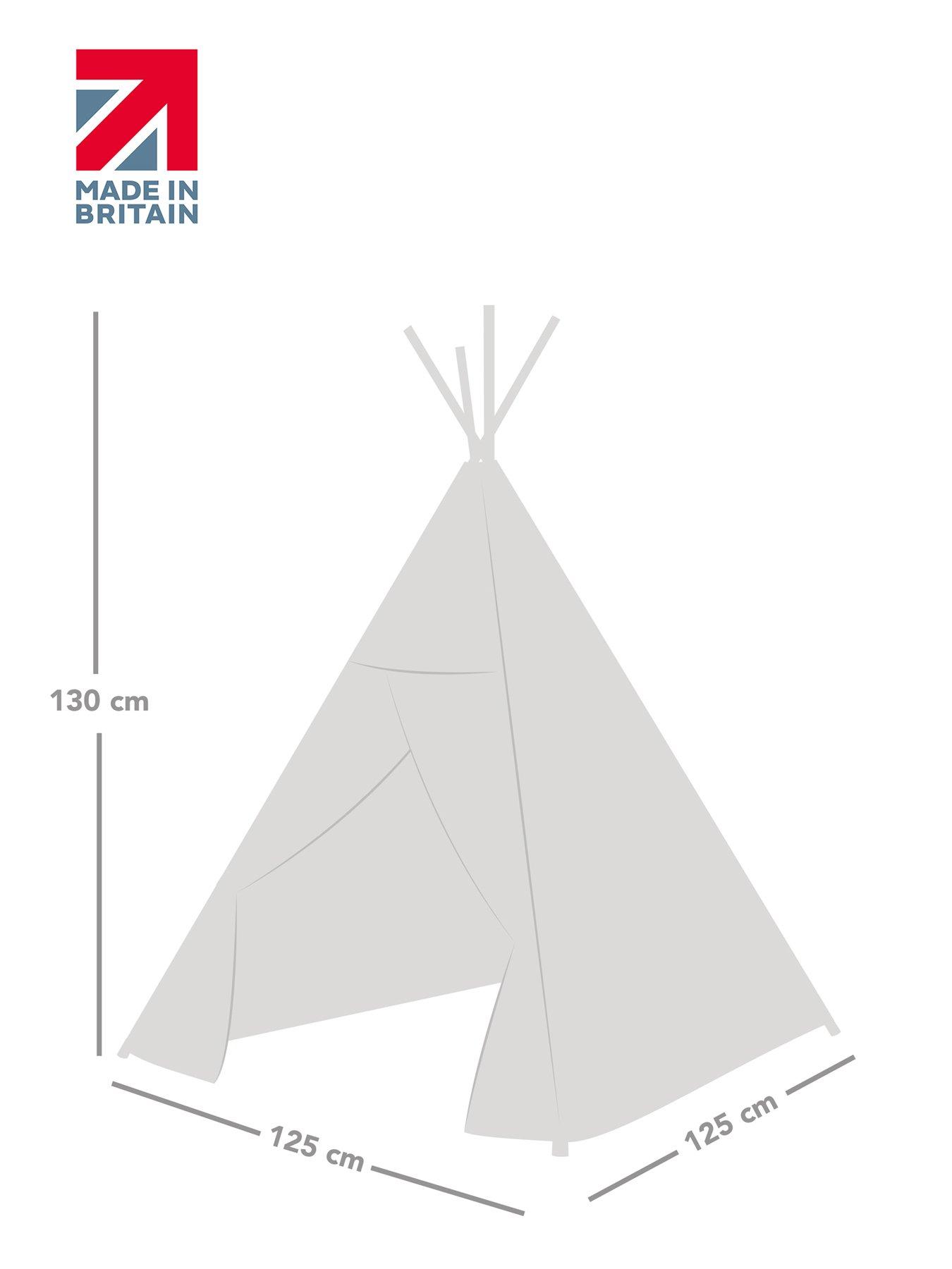 Image 6 of 6 of rucomfy Kids Teepee Play Tent - Rainbow Sky