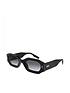  image of mcq-alexander-mcqueen-rectangle-sunglasses-black