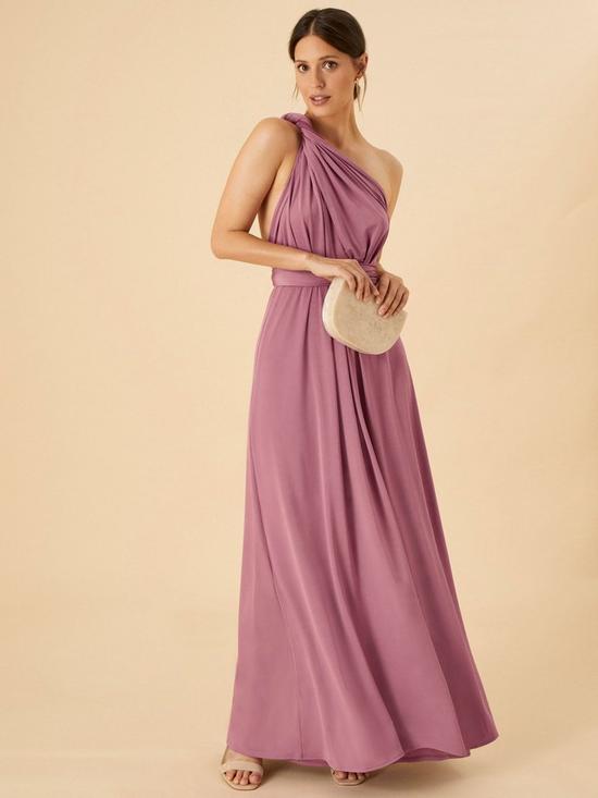 front image of monsoon-tracy-twist-me-tie-me-maxi-dress-pink