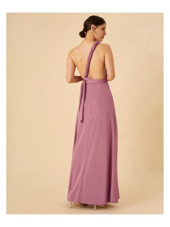 stillFront image of monsoon-tracy-twist-me-tie-me-maxi-dress-pink