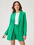  image of michelle-keegan-single-breasted-blazer-co-ord-green