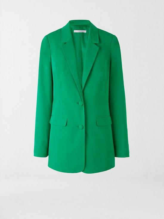stillFront image of michelle-keegan-single-breasted-blazer-co-ord-green