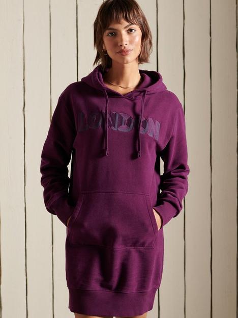 superdry-tonal-logo-hoodie-dress-burgundy