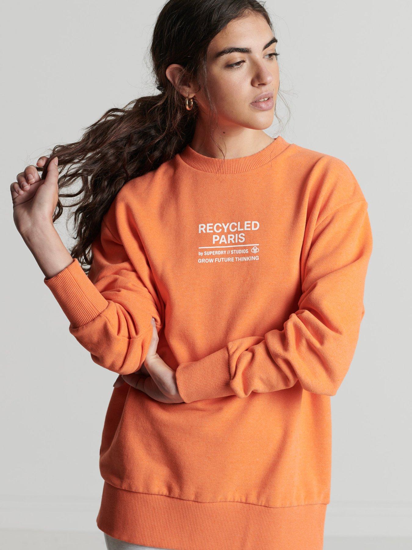 Women Studios 100% Recycled Sweat - Orange