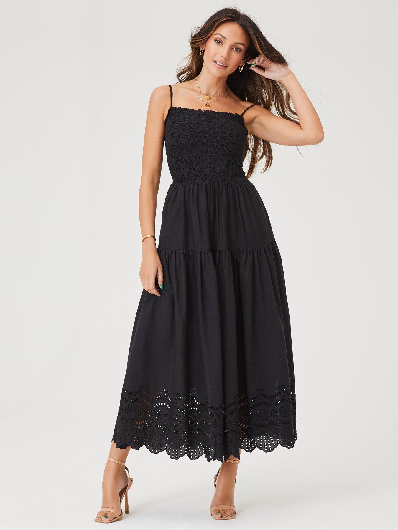 michelle keegan broderie dress