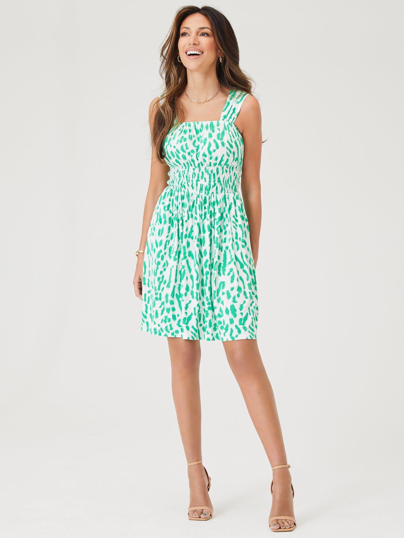 michelle keegan very green dress