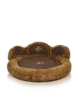 Product photograph of Scruffs Grizzly Bear Dog Bed - Brown Bear from very.co.uk