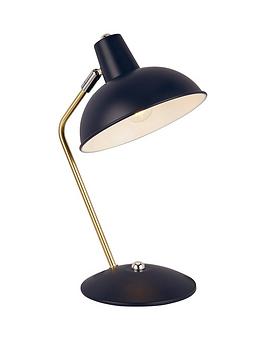Product photograph of Everyday Remi Arc Table Lamp - Black from very.co.uk