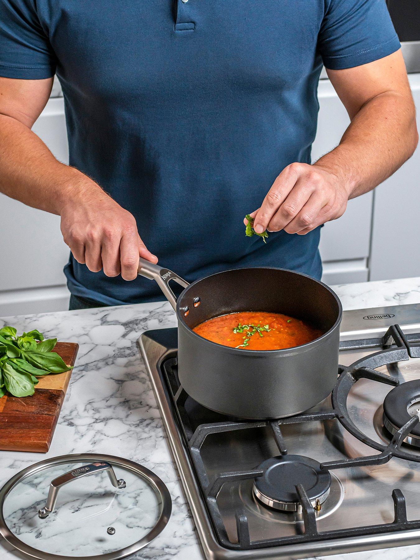 Image 2 of 5 of NINJA Foodi ZEROSTICK 5 Piece set - 16cm Milk, 16/18/20cm Saucepans &amp; 24cm Frying Pan, non stick - C35000UK