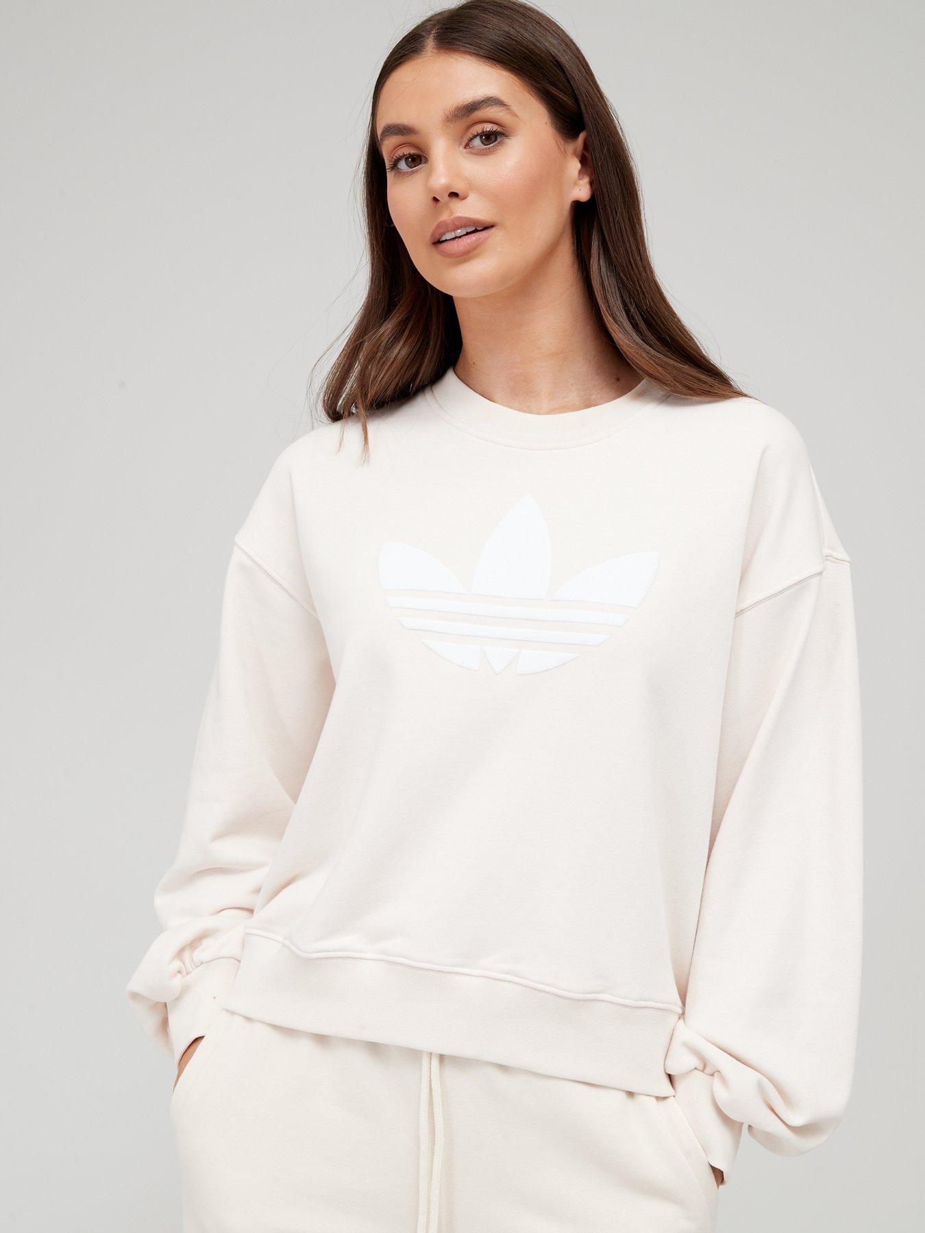 cream adidas sweatshirt