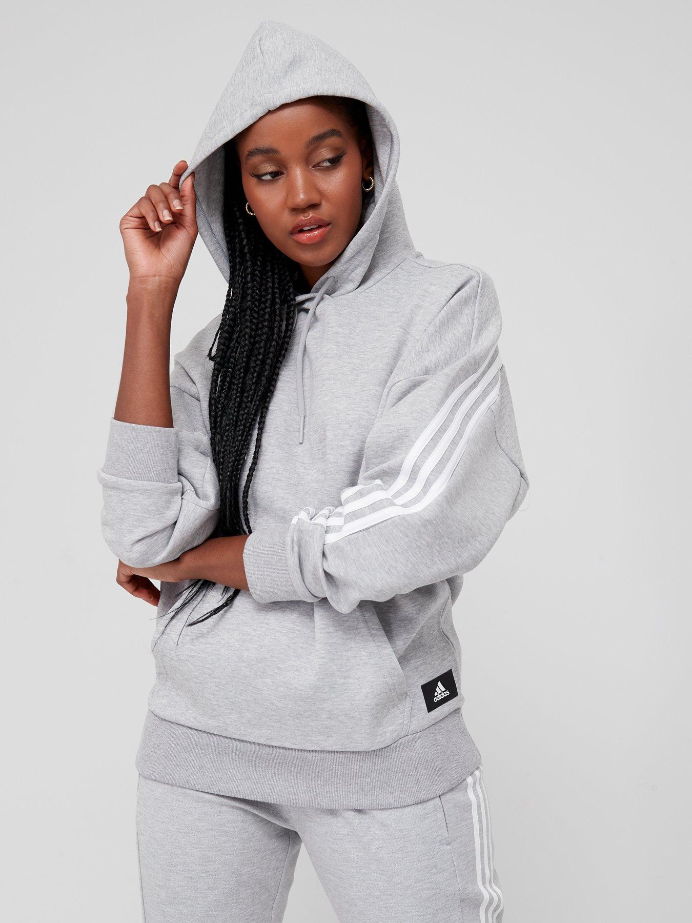ladies grey adidas hoodie