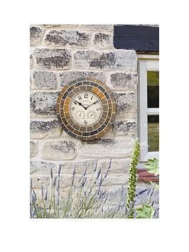 Product photograph of Smart Garden Stonegate Mosaic 14 Clock from very.co.uk