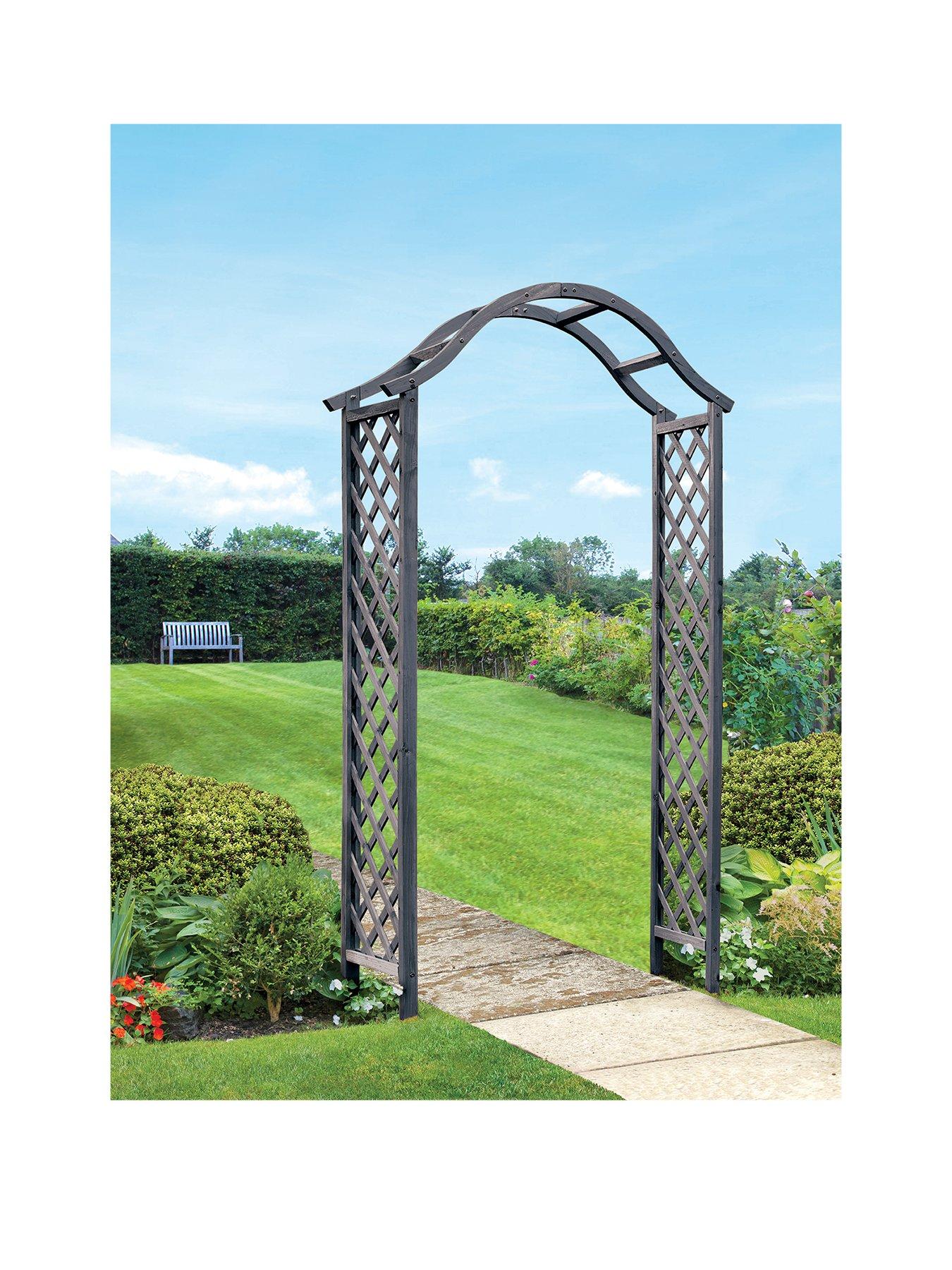 Smart Garden Woodland Garden Arch - Slate 2.21m