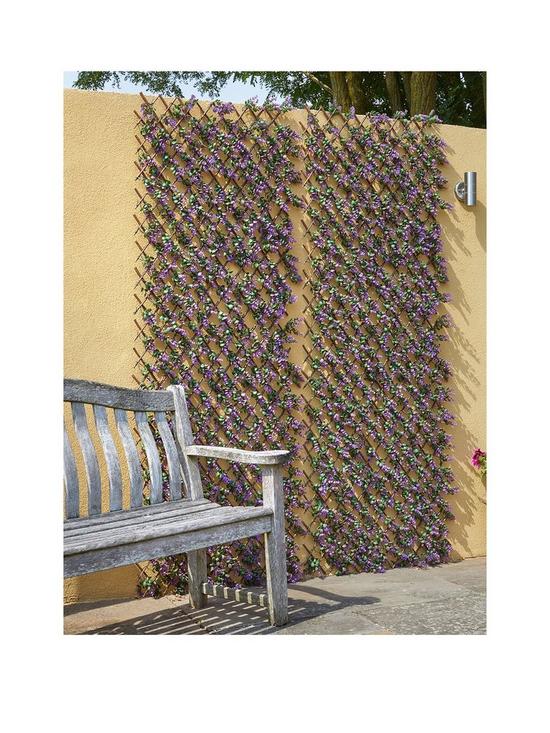 front image of smart-garden-vivid-violet-garden-trellis-180-x-90-cm