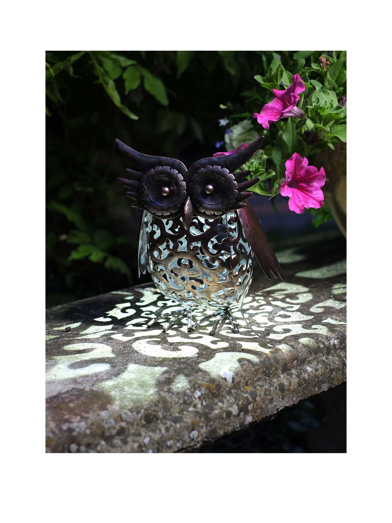 Product photograph of Smart Solar Solar Silhouette Owl Light from very.co.uk